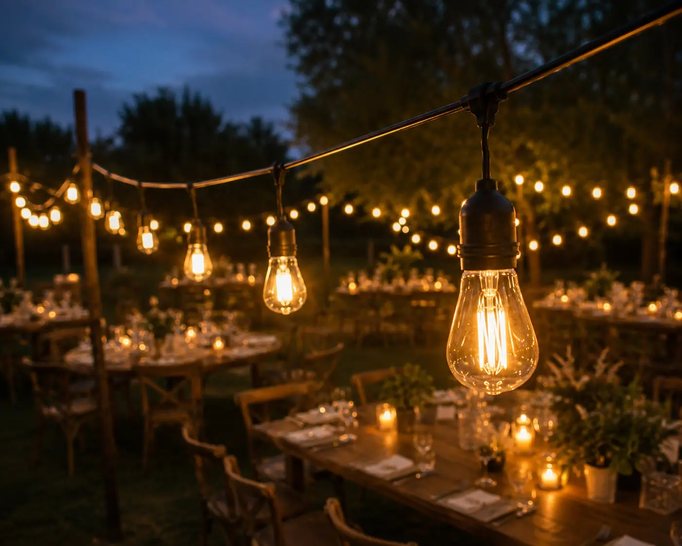 alquiler de bombillos vintage para eventos