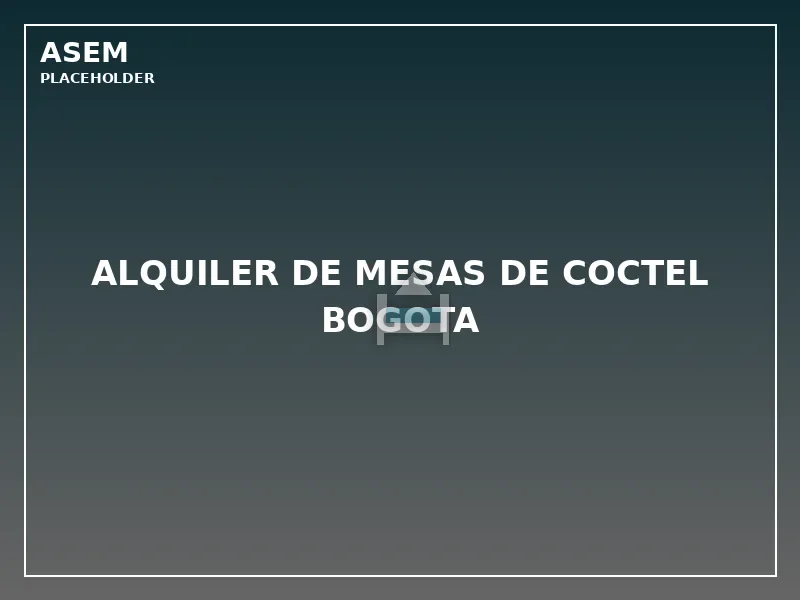alquiler de mesas de coctel bogota