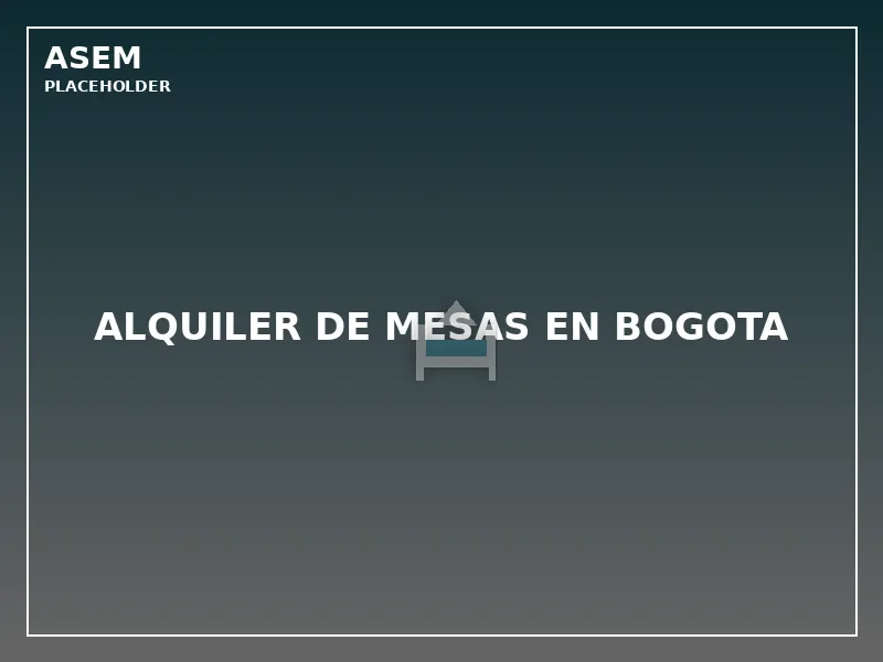 alquiler de mesas en bogota