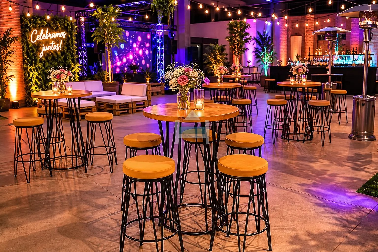 alquiler de muebles industriales para eventos