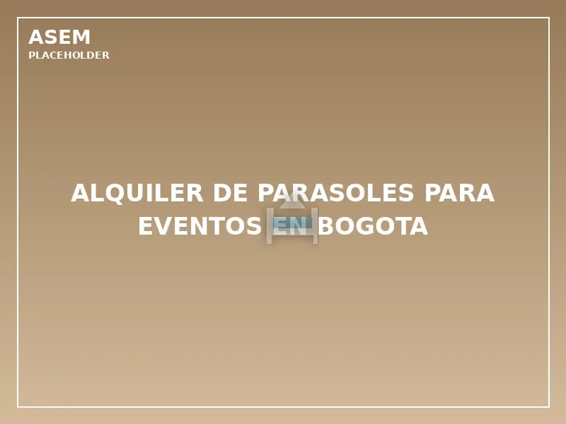 alquiler de parasoles para eventos en bogota