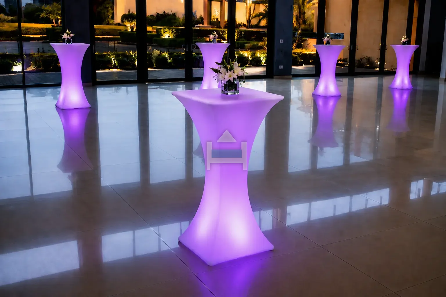 alquiler de muebles led para eventos