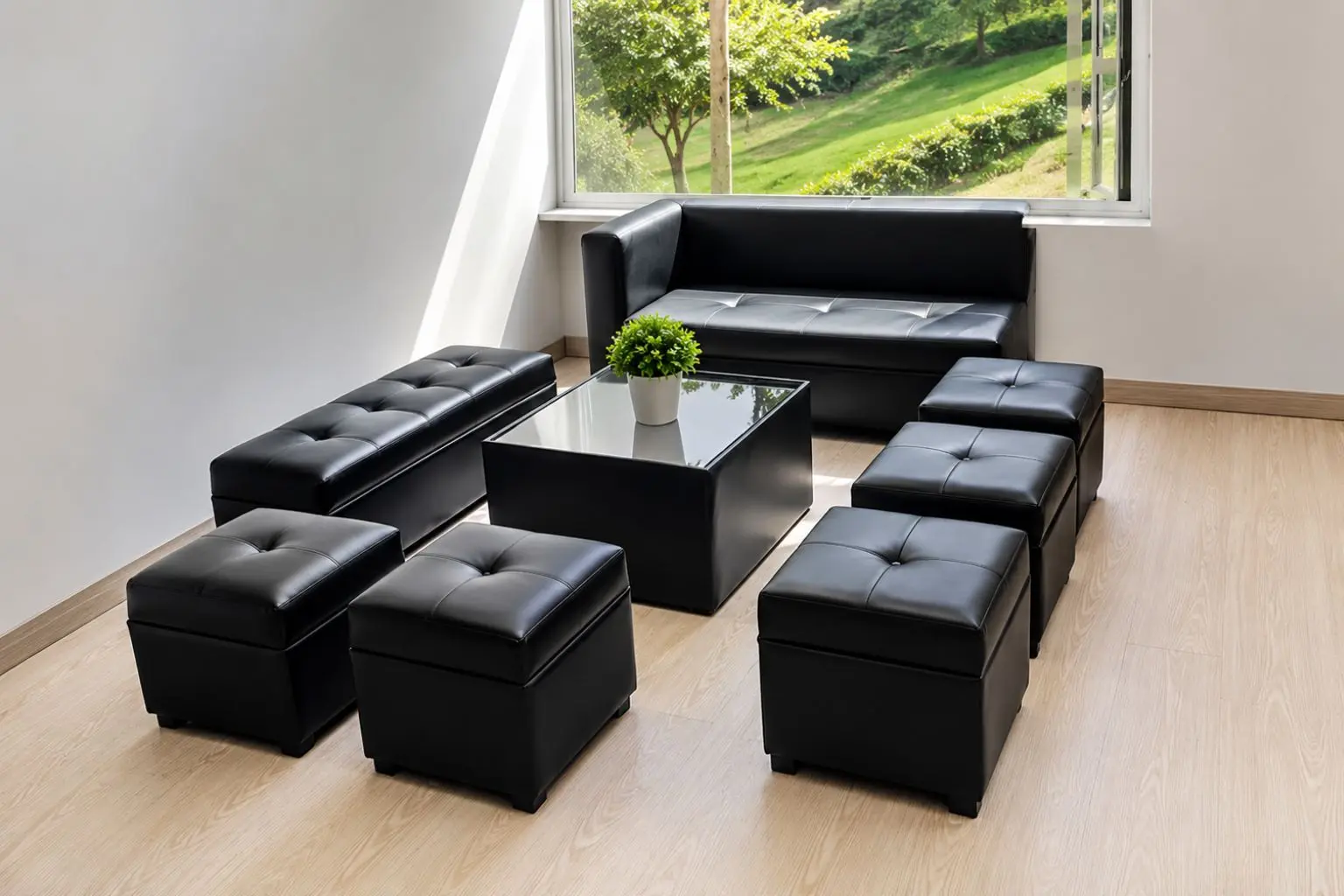 alquiler de salas negras en cuero para eventos en bogota