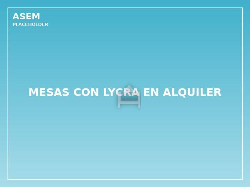 mesas con lycra en alquiler