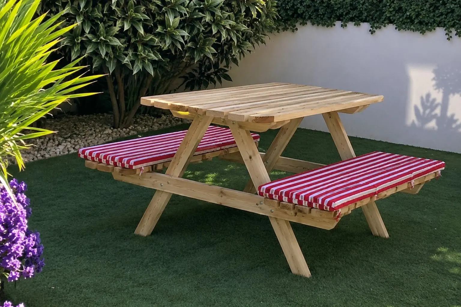 mesas y bancas picnic en alquiler