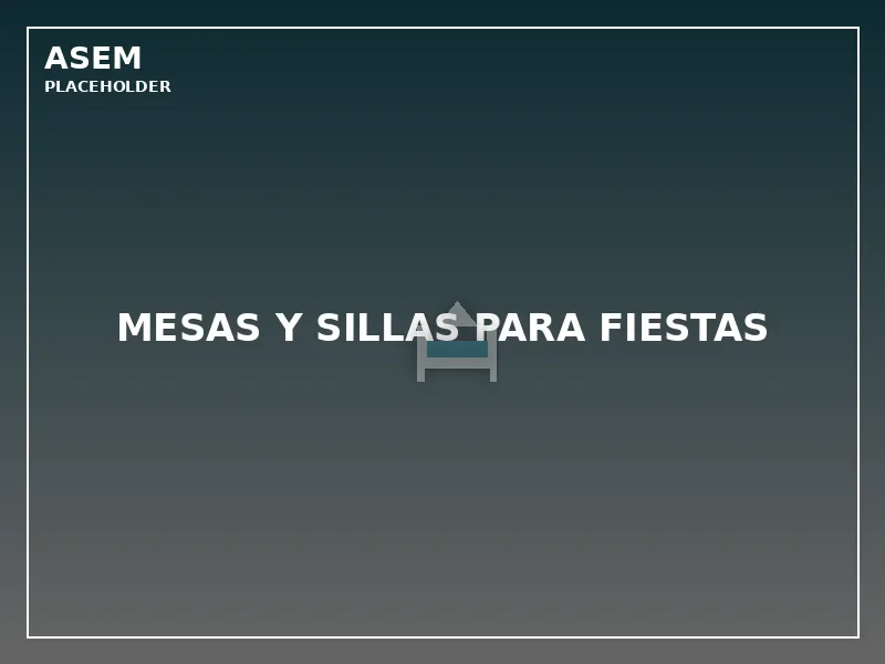 mesas y sillas para fiestas