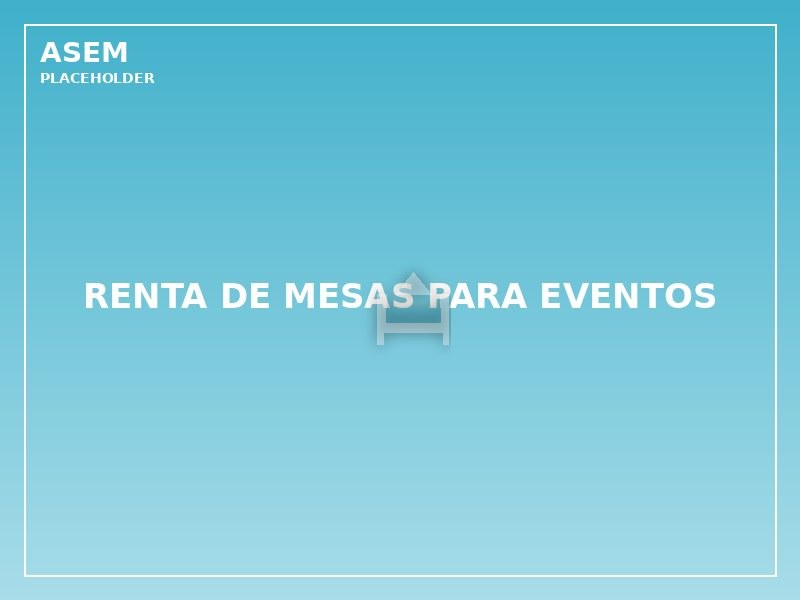 renta de mesas para eventos