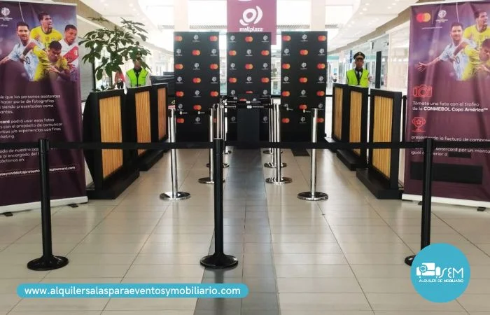 alquiler de organizadores de fila para eventos