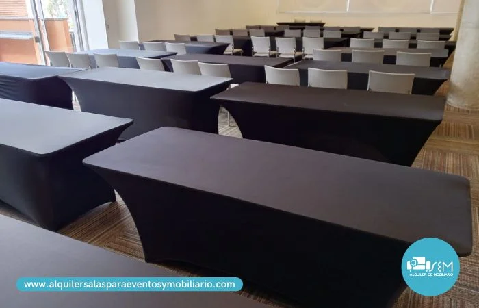 mesas rectagulares para eventos